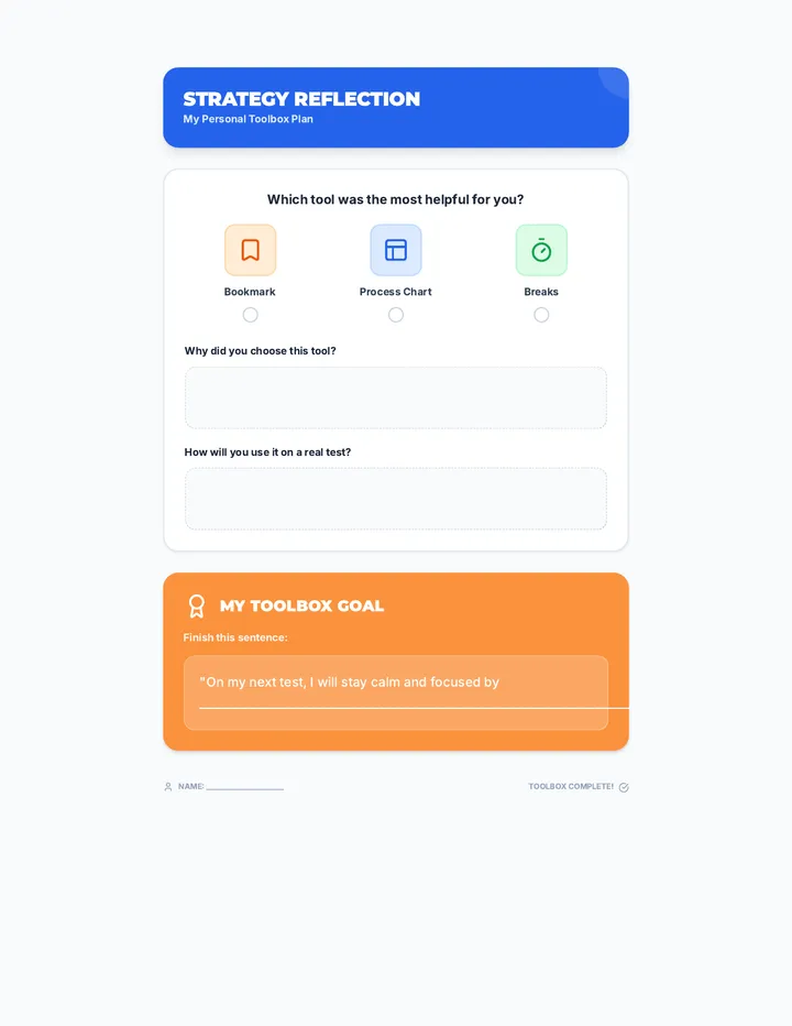 Toolbox Reflection Sheet