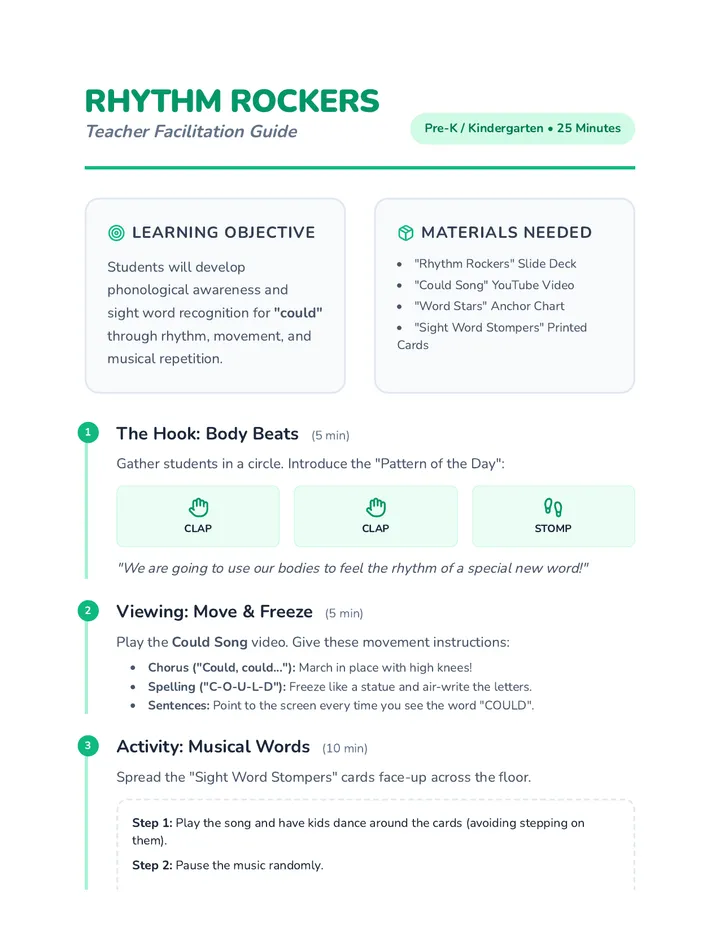 Rhythm Rockers Teacher Guide