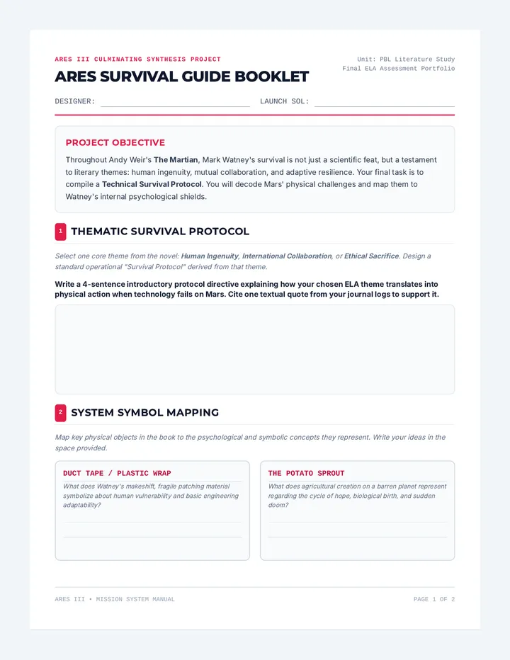 Ares Survival Guide Project