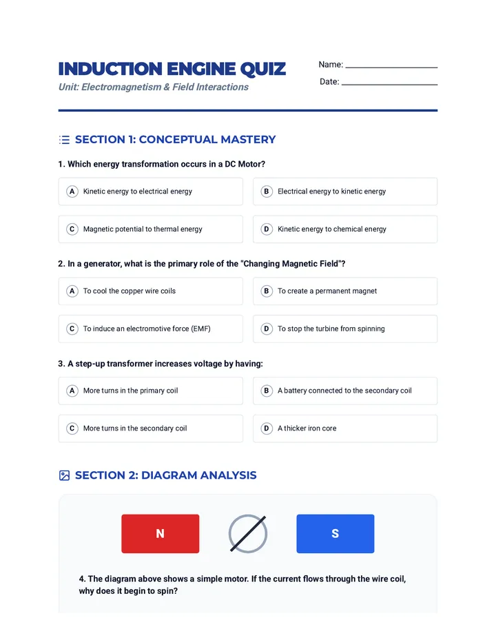 Induction Engine Quiz