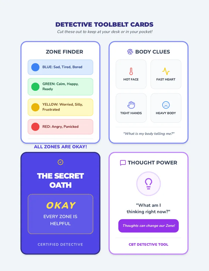 Detective Reminder Cards