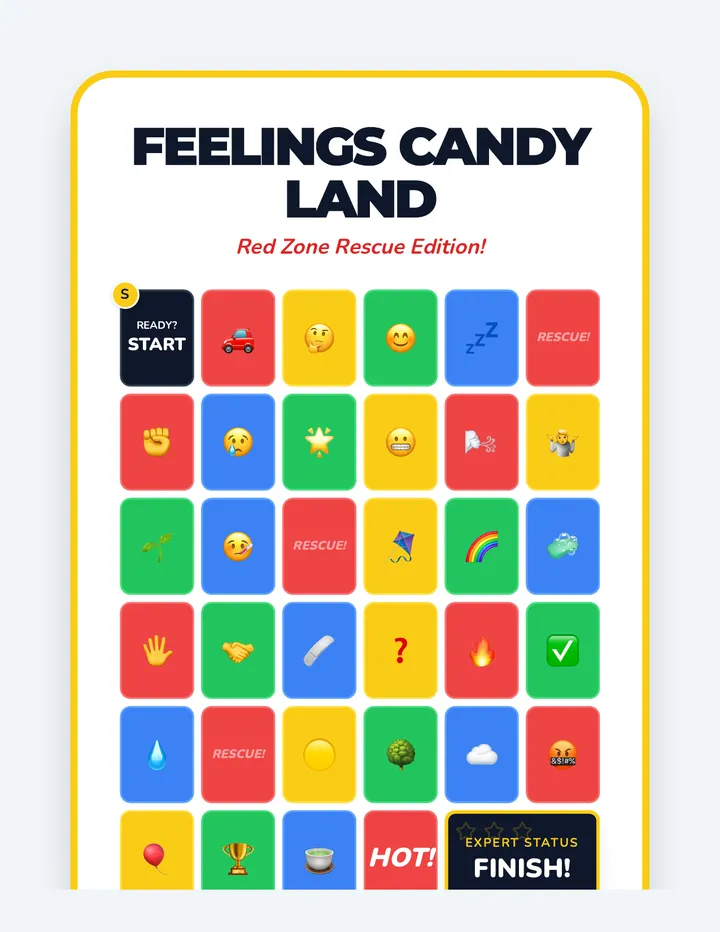 Feelings Rescue Game Board
