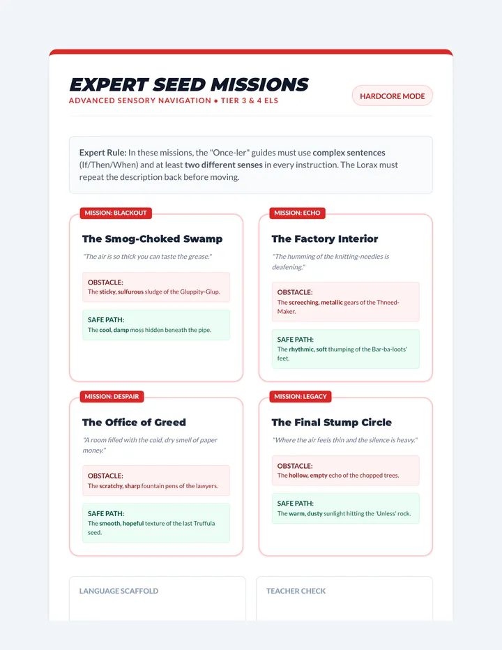 Expert Seed Missions Cards