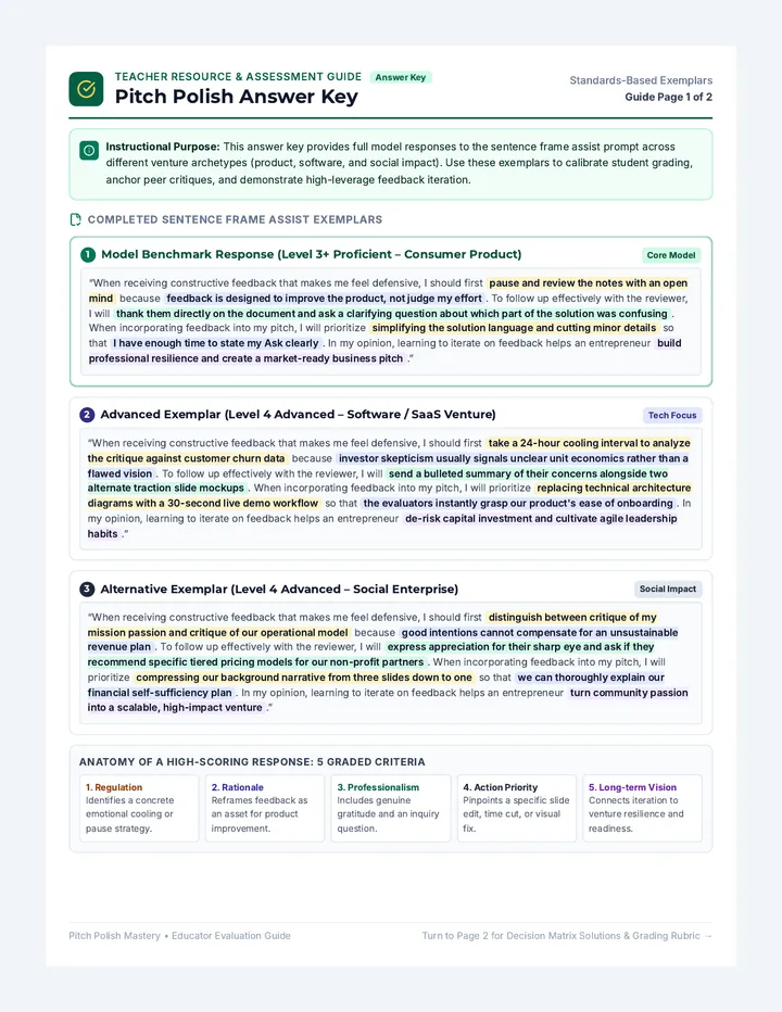 Pitch Polish Answer Key