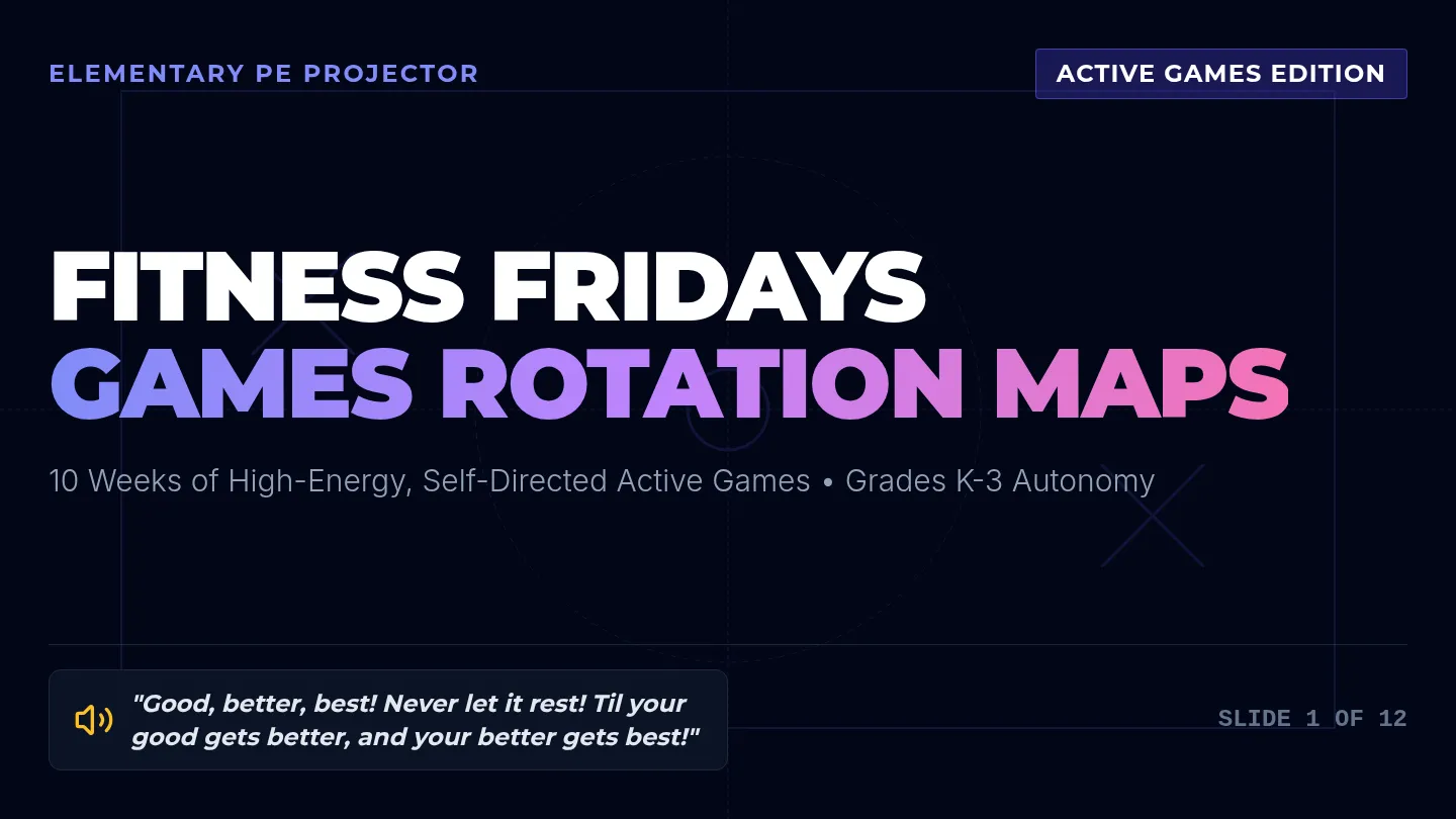 Fitness Fridays Games Slides