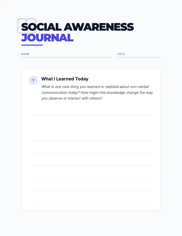 Social Awareness Journal