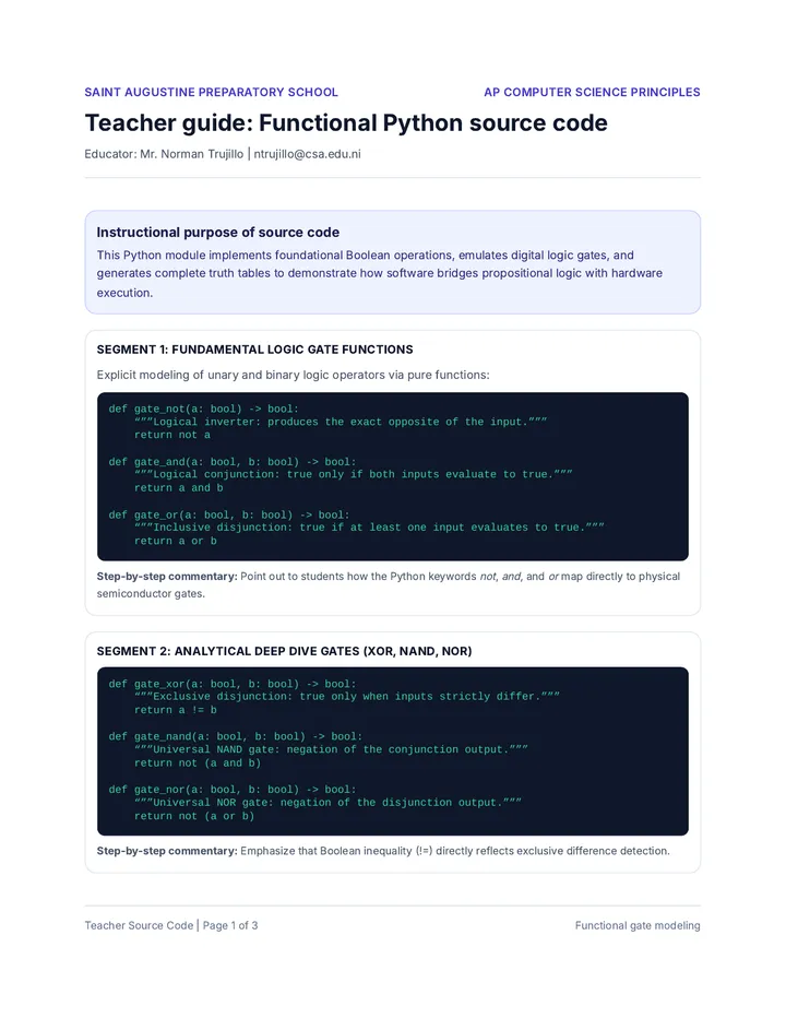 Teacher Source Code Guide