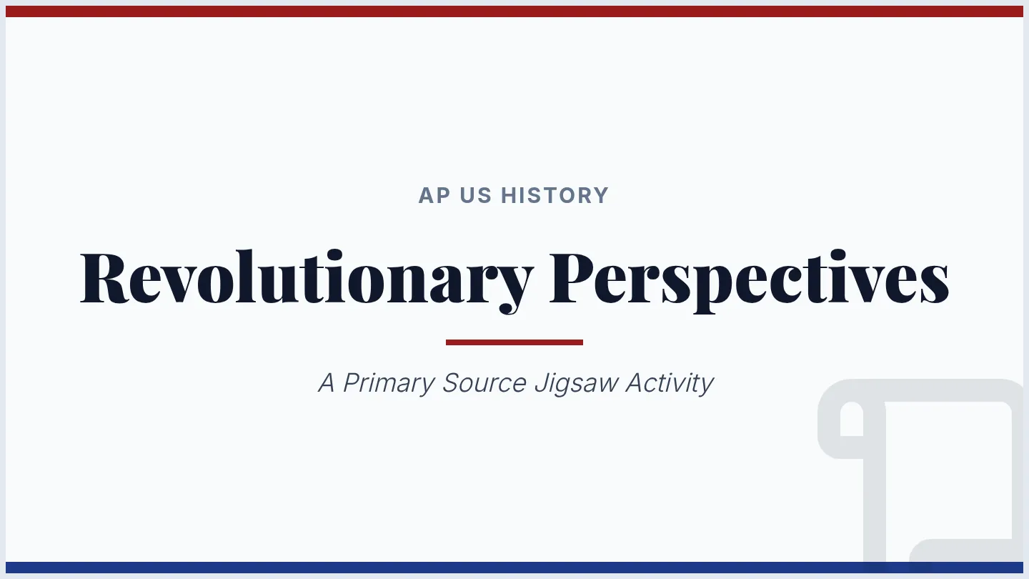 Revolutionary Perspectives Slides