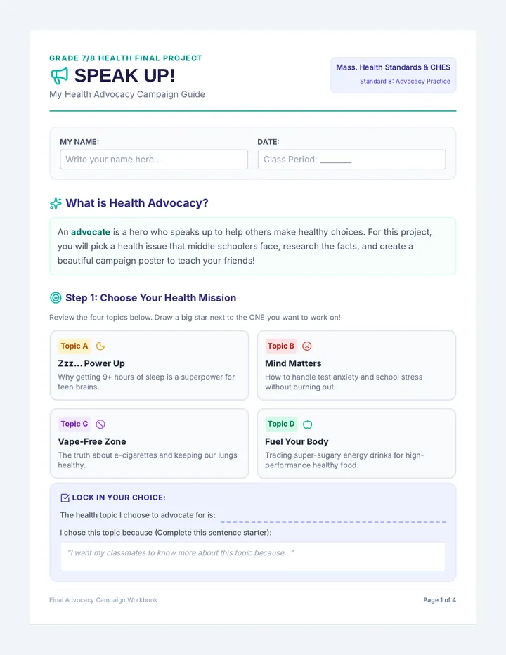 Speak Up Project Guide