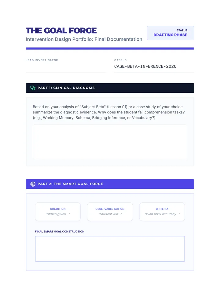 Goal Forge Worksheet