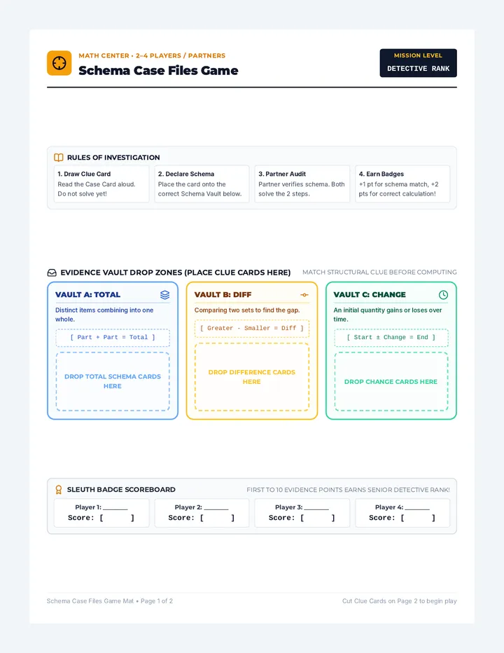 Schema Case Files Game