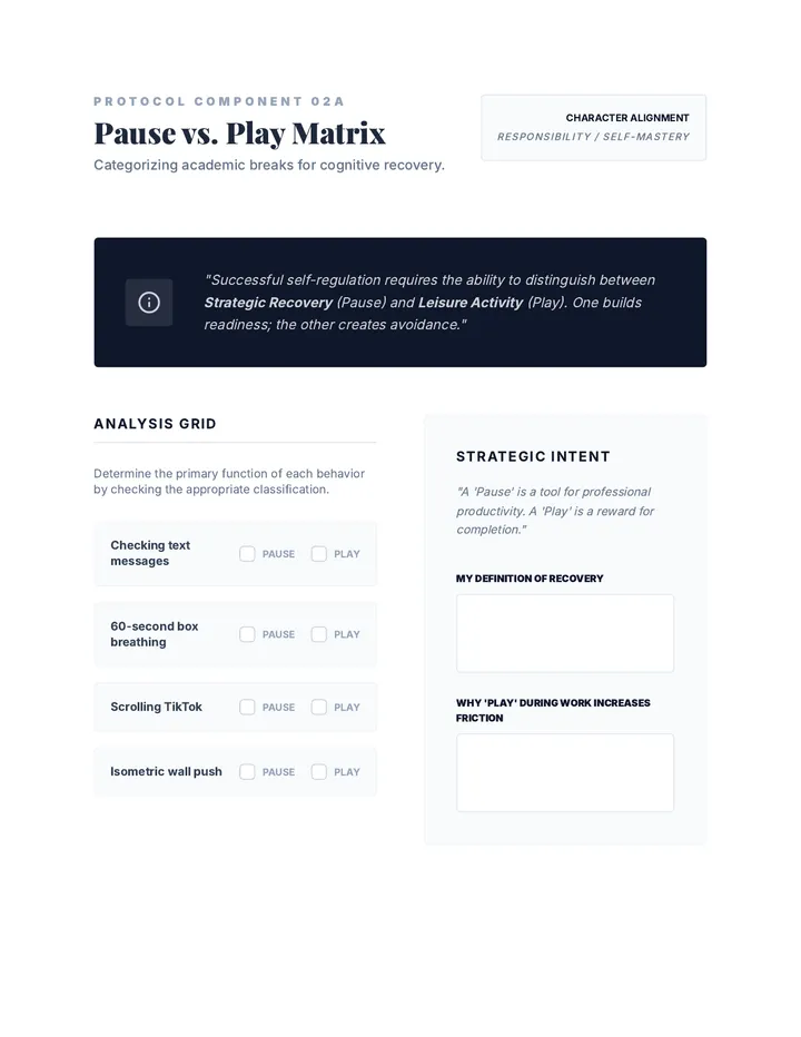 Pause vs Play Activity