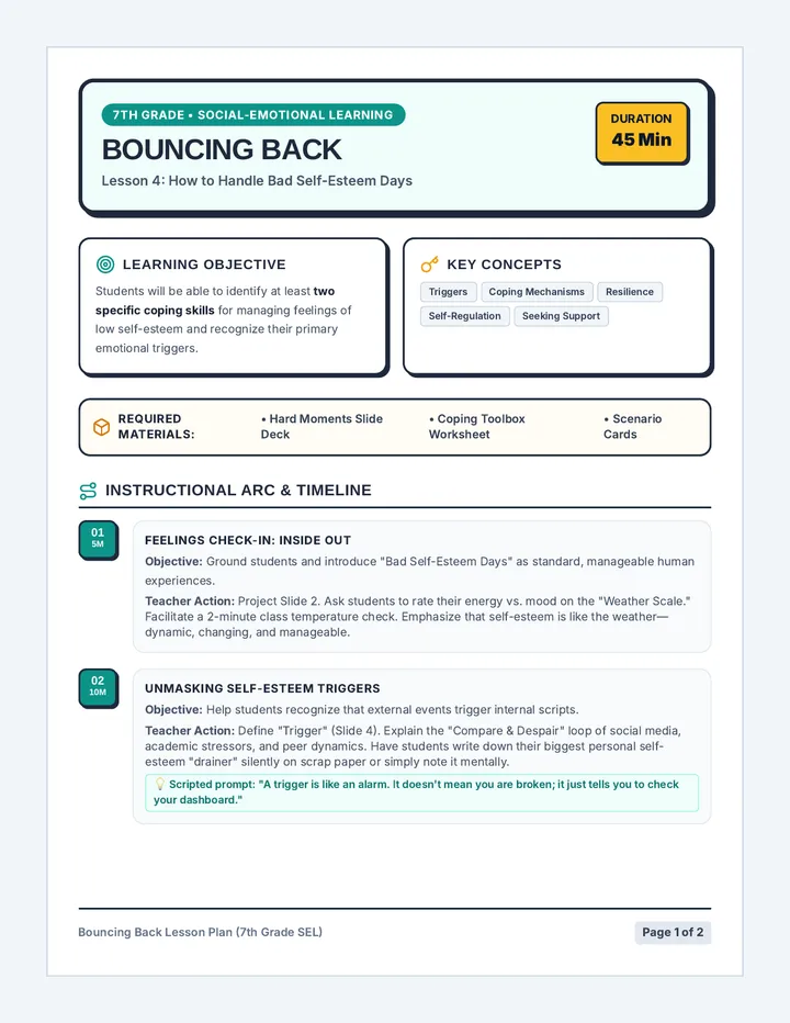 Bouncing Back Teacher Guide