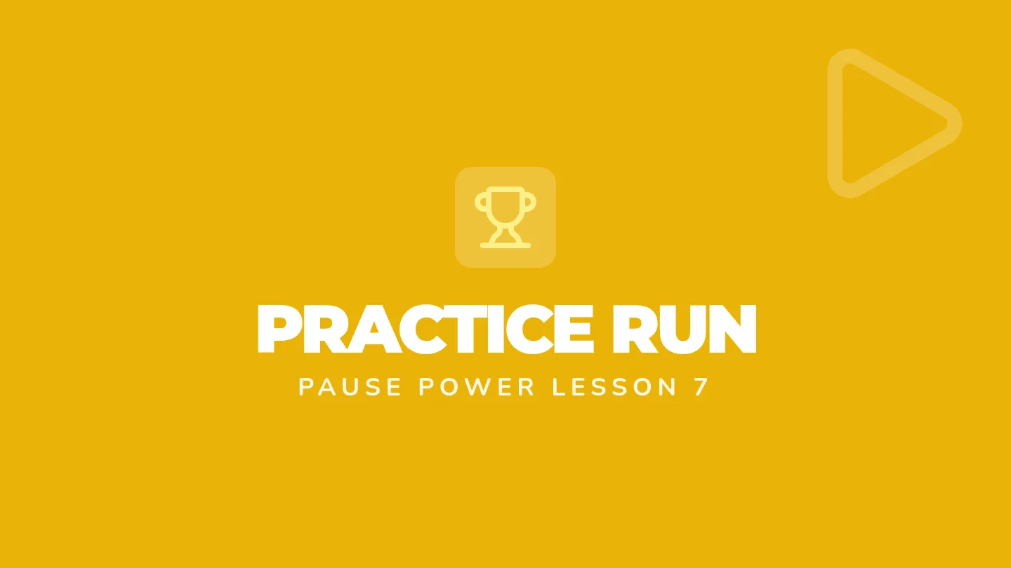 Practice Run Slides