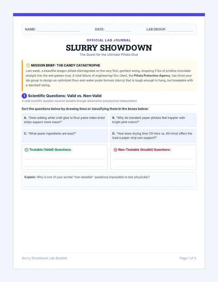 Slurry Showdown Lab Booklet