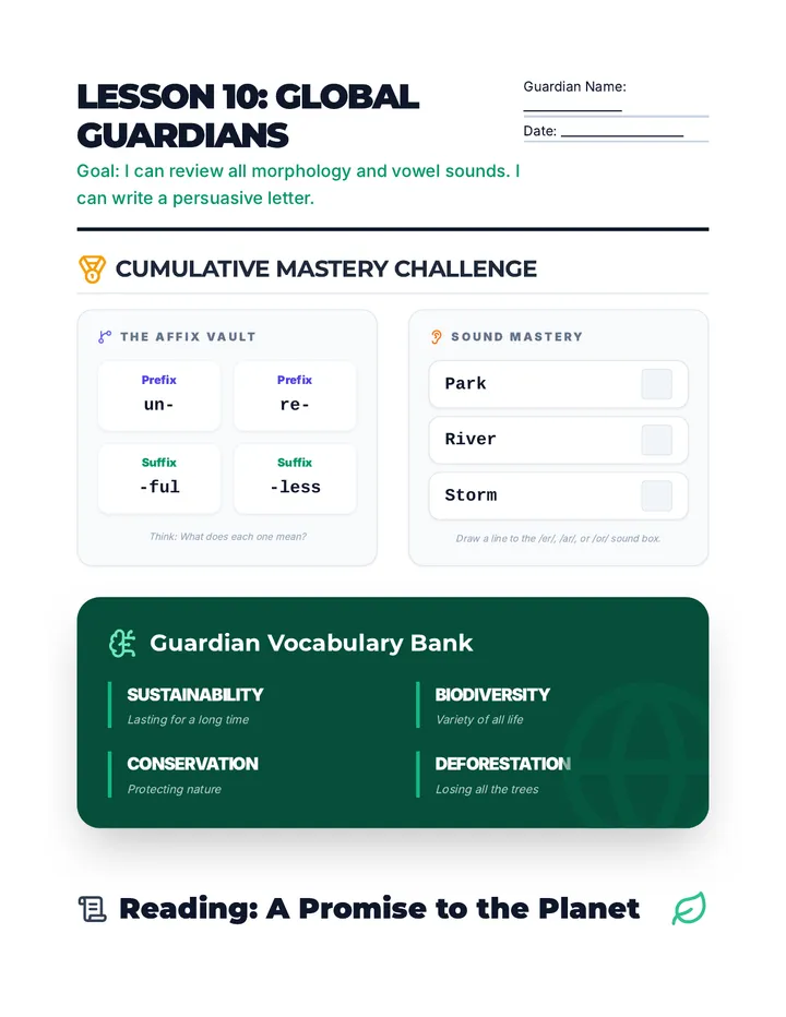 Global Guardians Handout 10