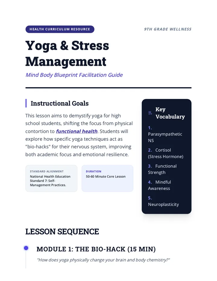Yoga Blueprint Facilitation Guide