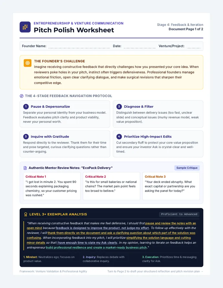 Pitch Polish Worksheet