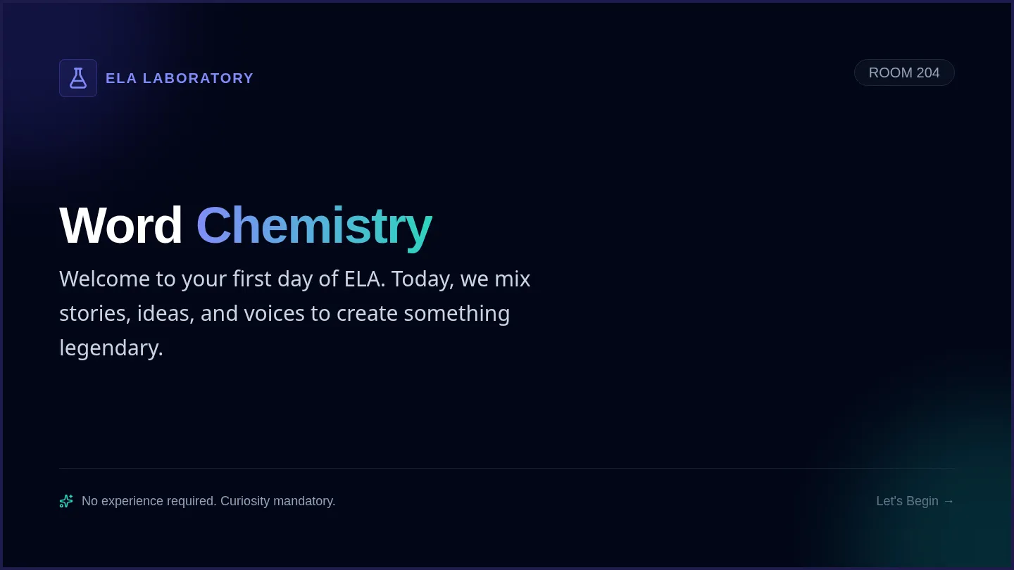 Word Chemistry Slides
