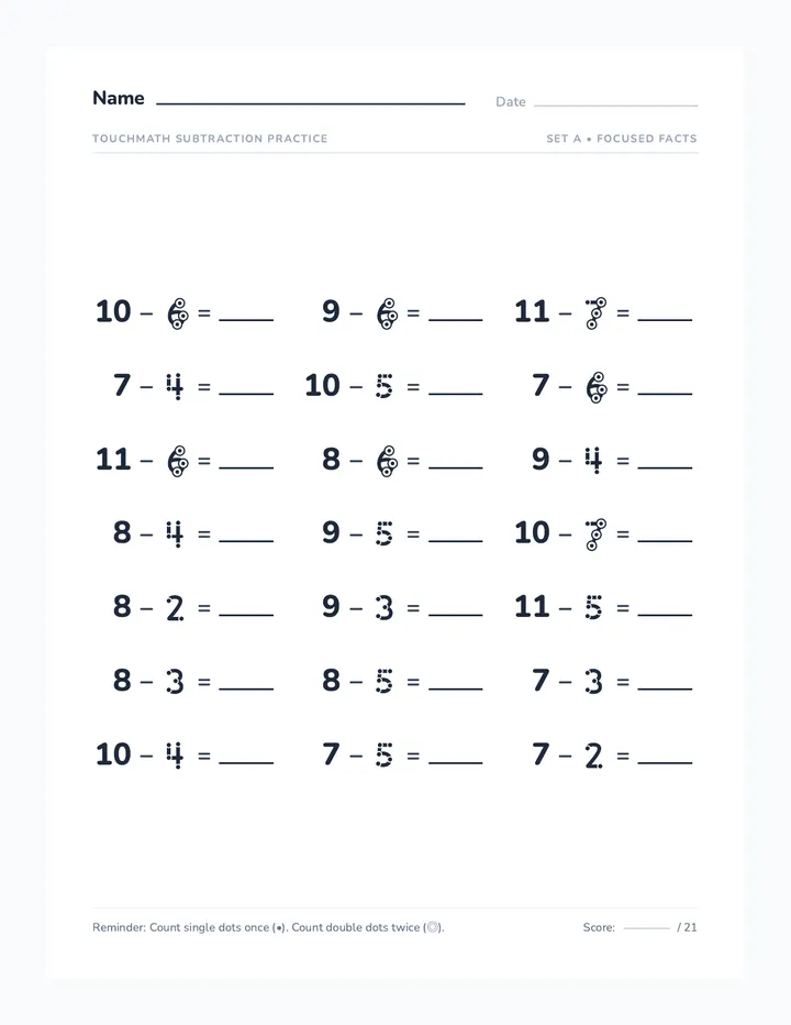 Touch Point Sprint Worksheet