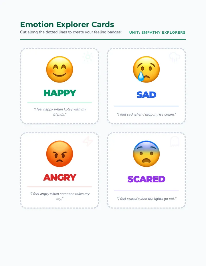Emotion Recognition Cards