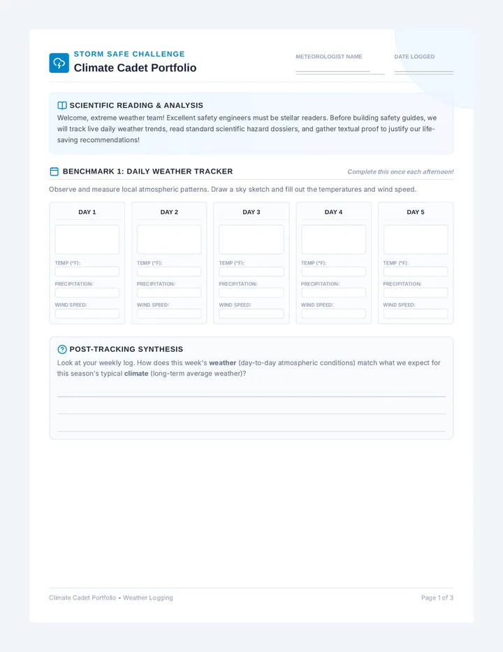 Storm Safe Student Portfolio