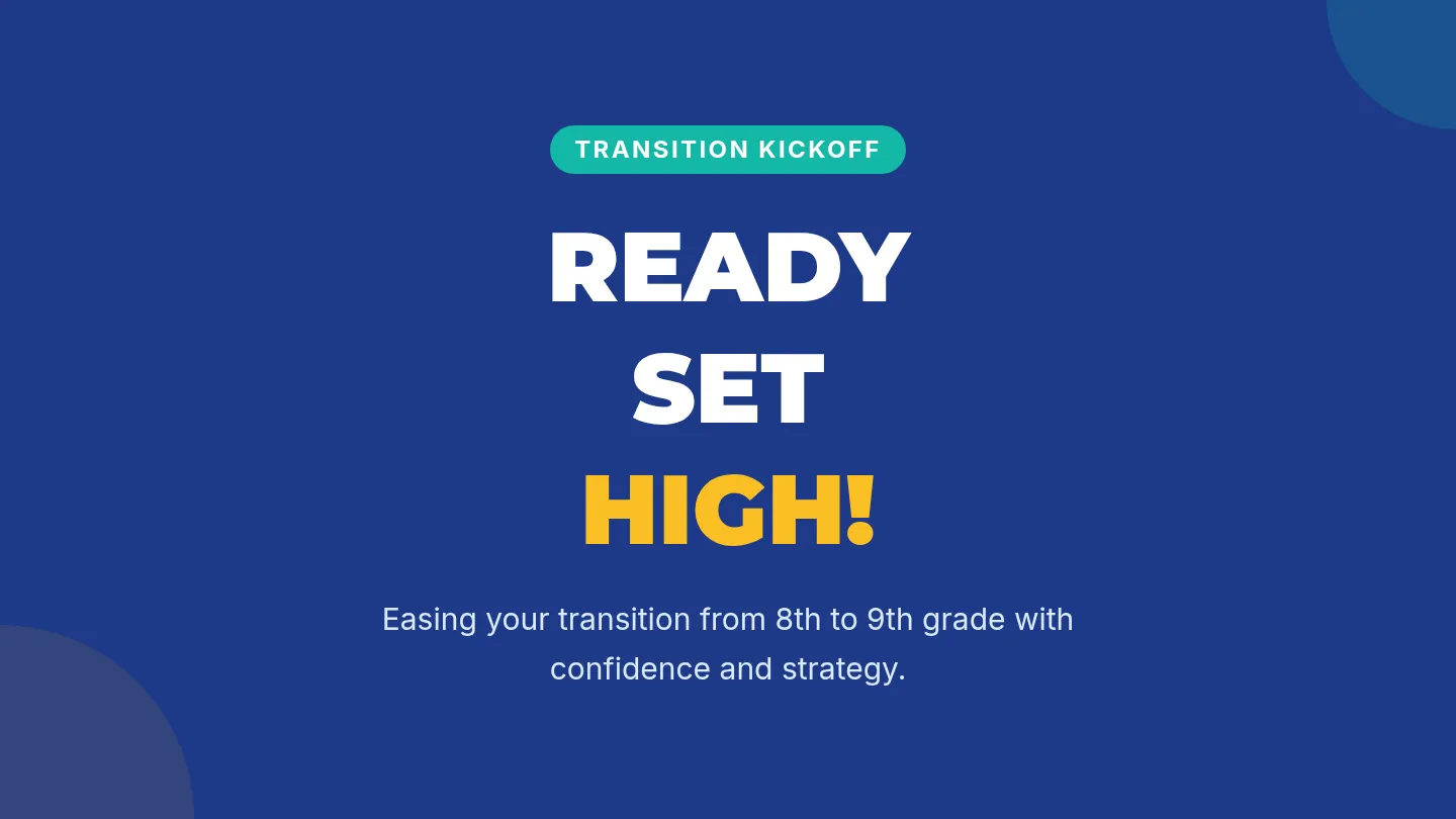 Ready Set High Transition Slides