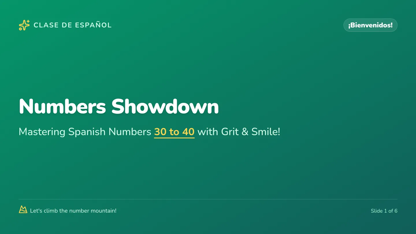 Numbers Showdown Slides