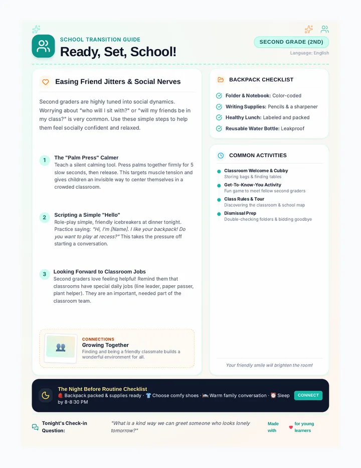 Second Grade Readiness Newsletter