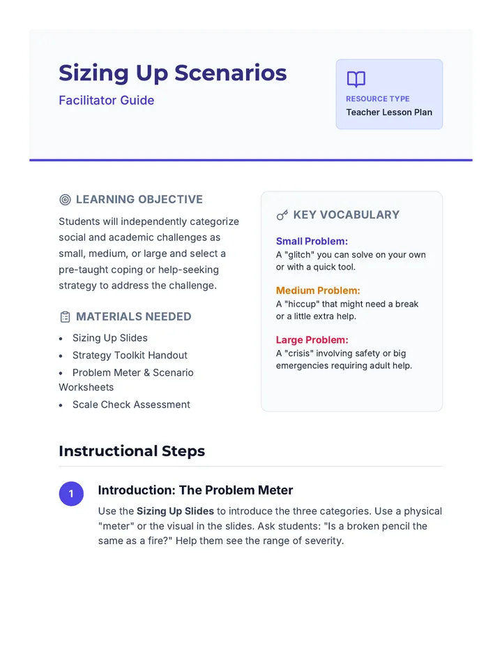 Sizing Up Facilitator Guide