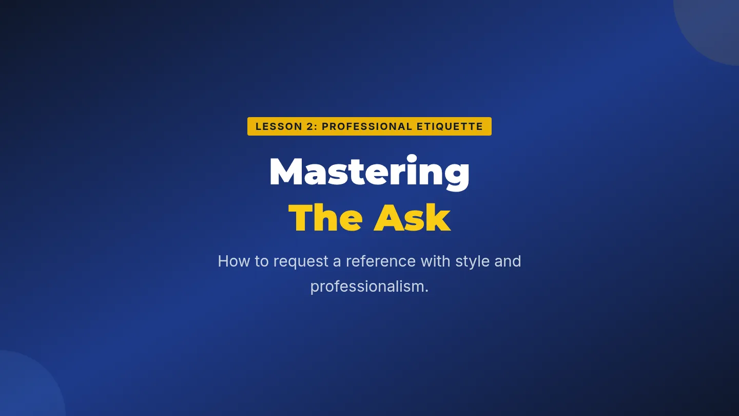 The Ask Slides