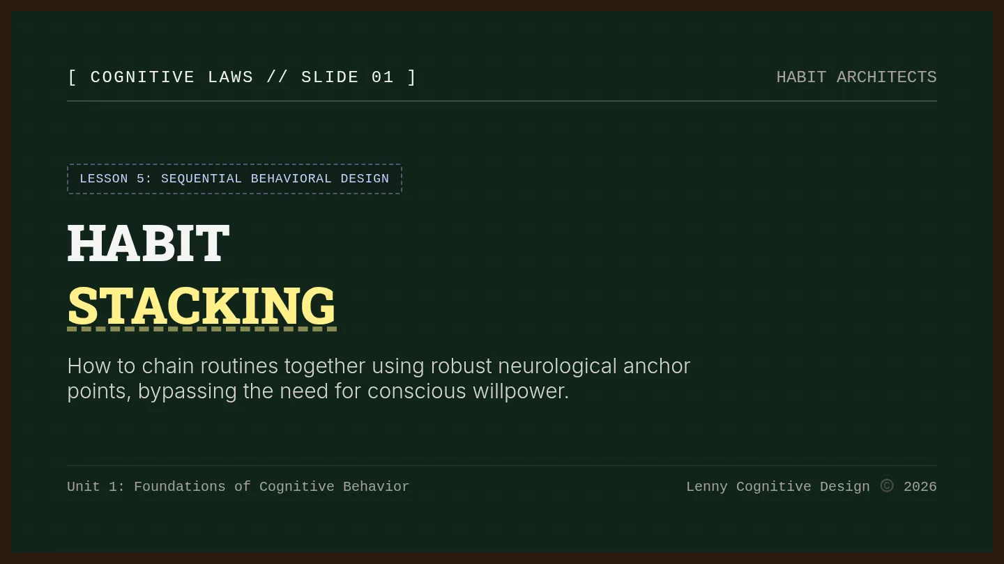 Habit Stacking Presentation Slides