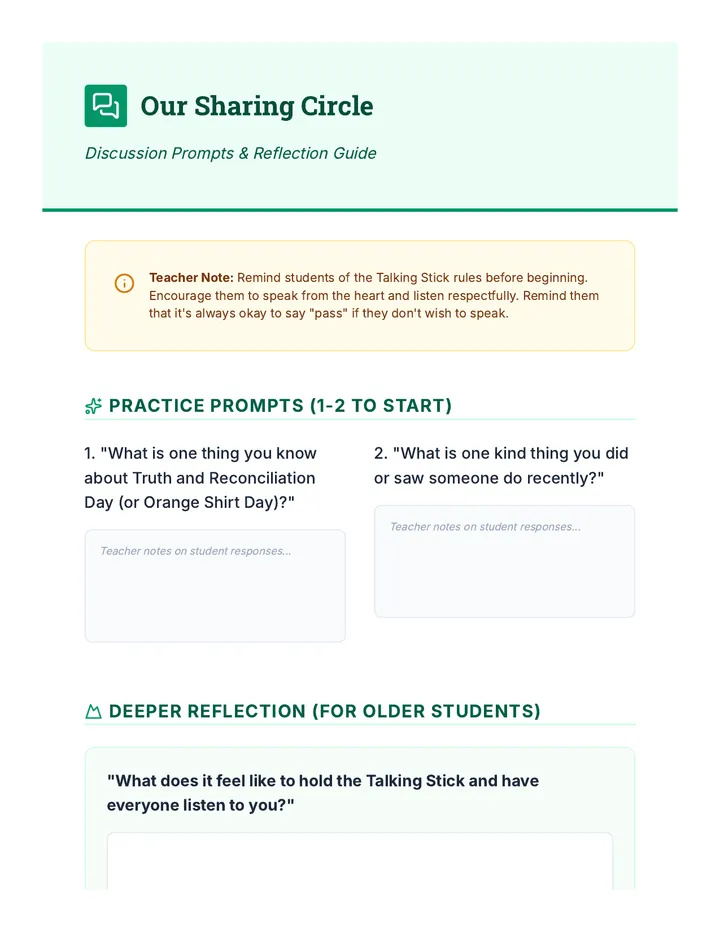 Talking Stick Discussion Guide