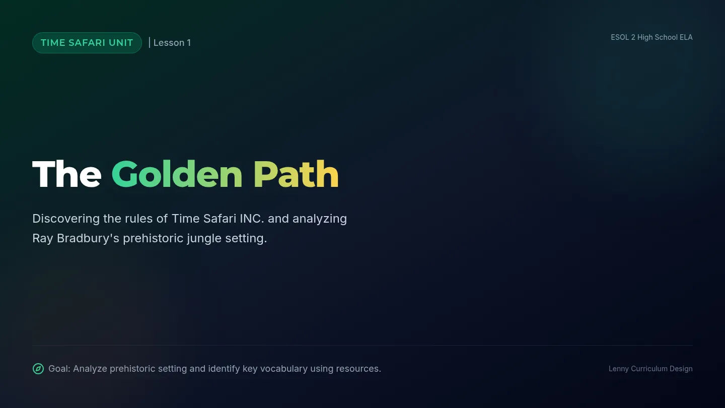 The Golden Path Slides