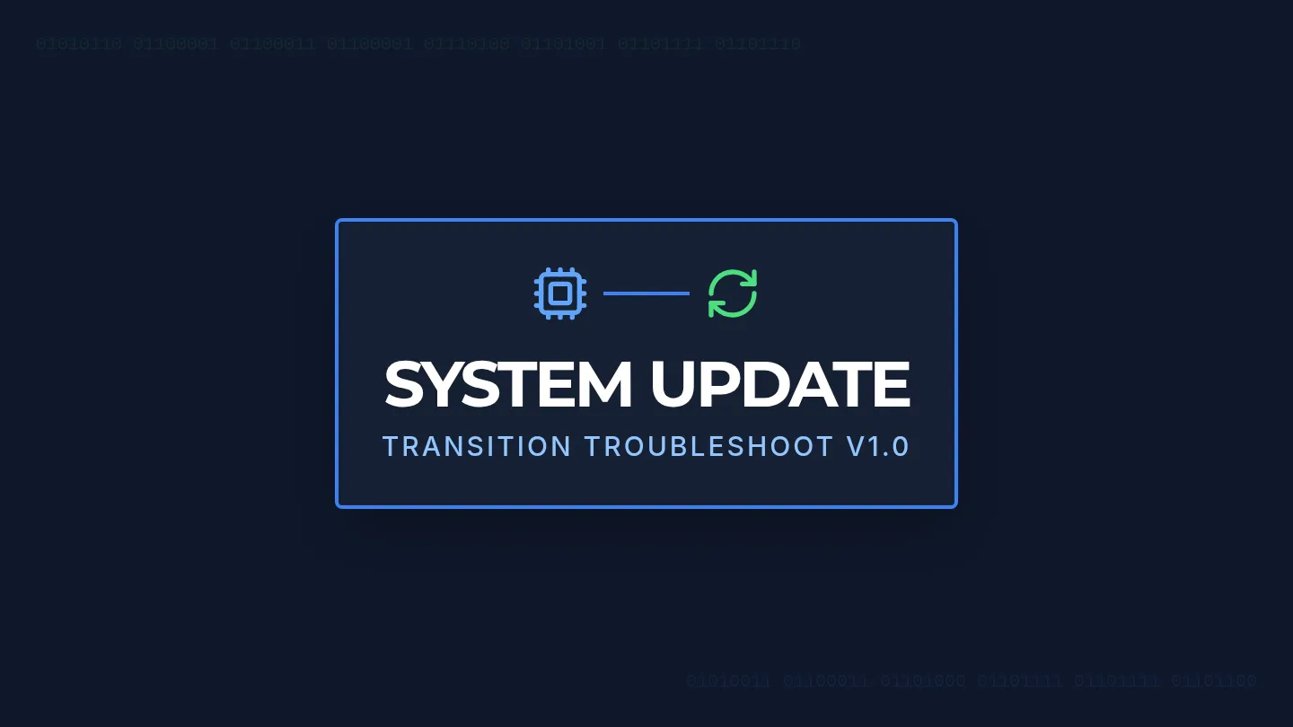 System Update Slides