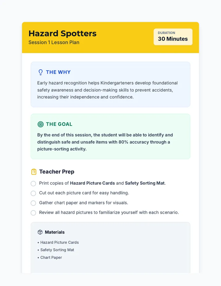 Session 1 Lesson Plan