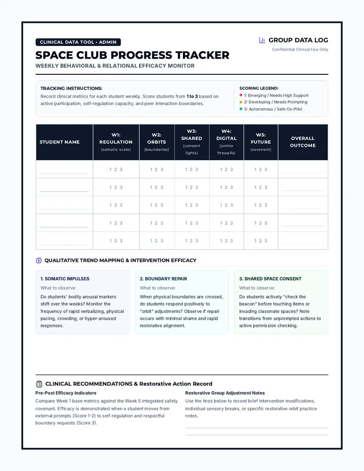 Space Club Progress Tracker