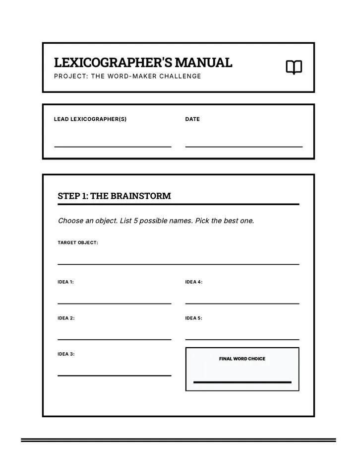 Word Maker Manual