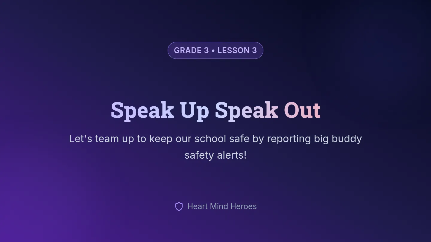 Speak Up Speak Out Slides