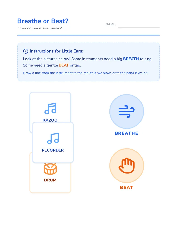 Breathe or Beat Worksheet