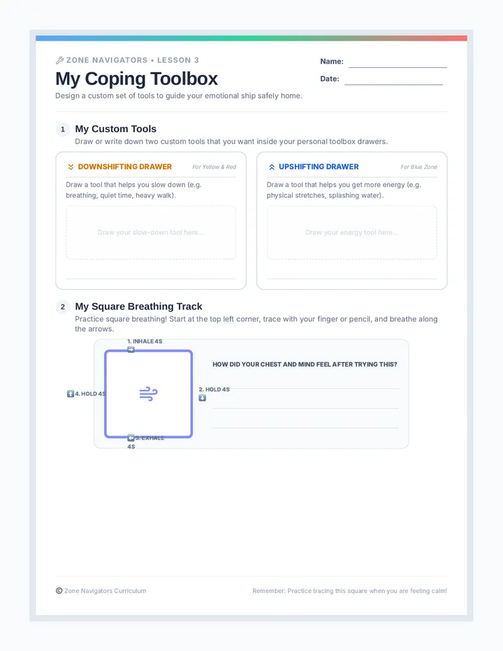 Coping Toolbox Worksheet
