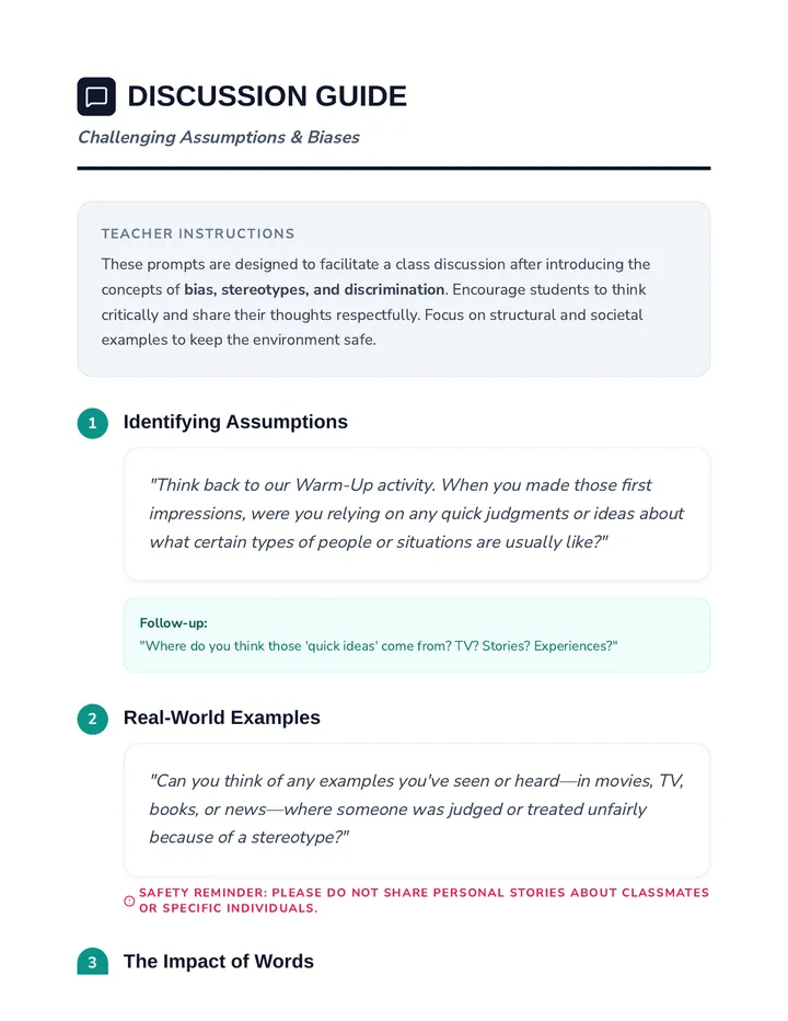 Challenging Assumptions Discussion Guide