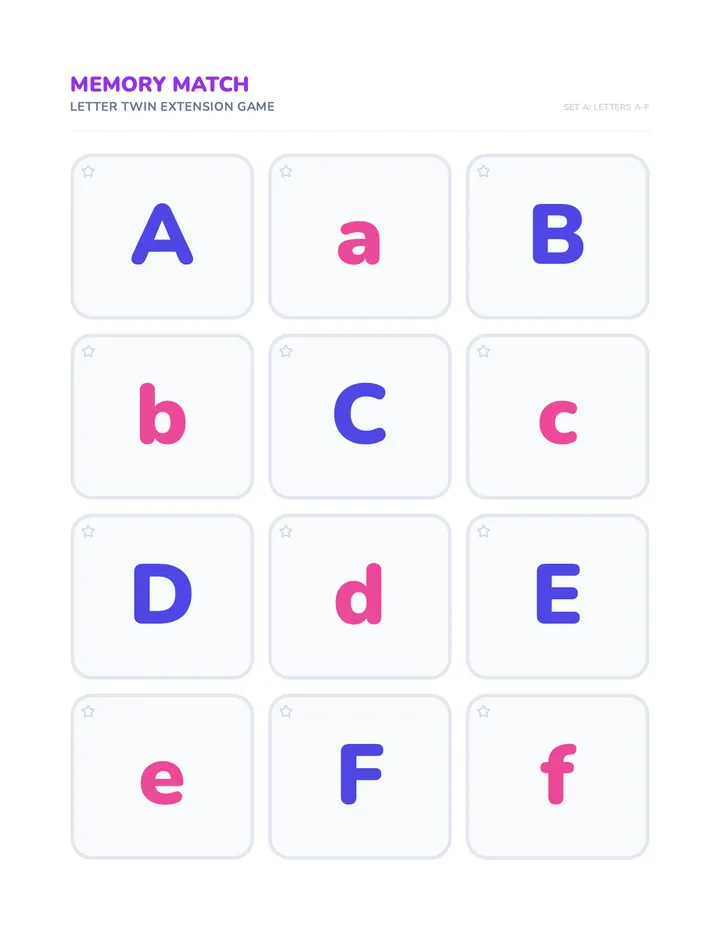 Memory Match Cards
