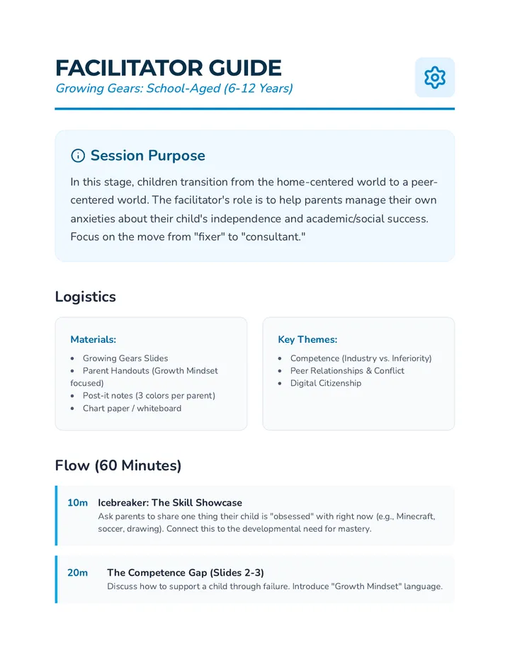 Growing Gears Facilitator Guide