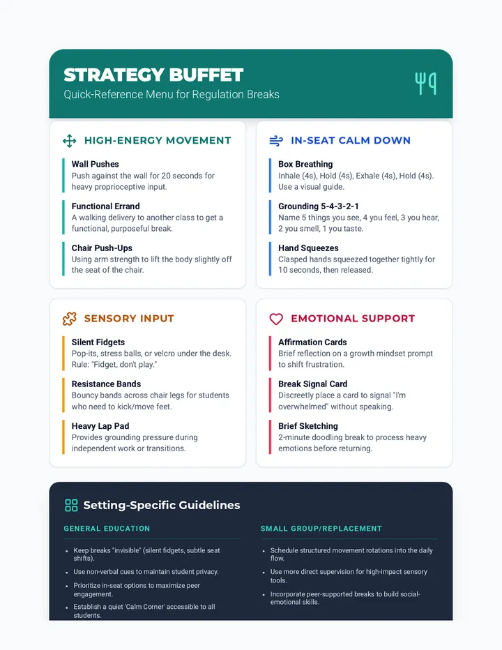Strategy Buffet Cheat Sheet