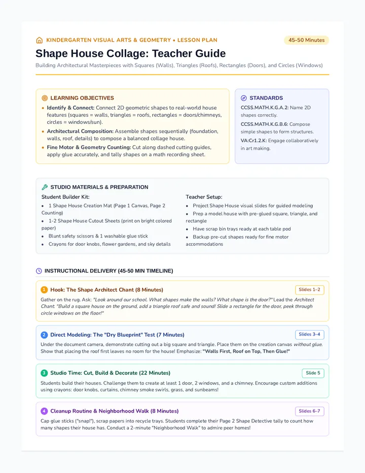Shape House Teacher Guide