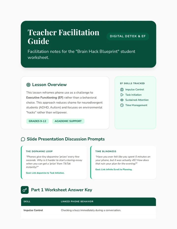 Brain Hack Teacher Guide