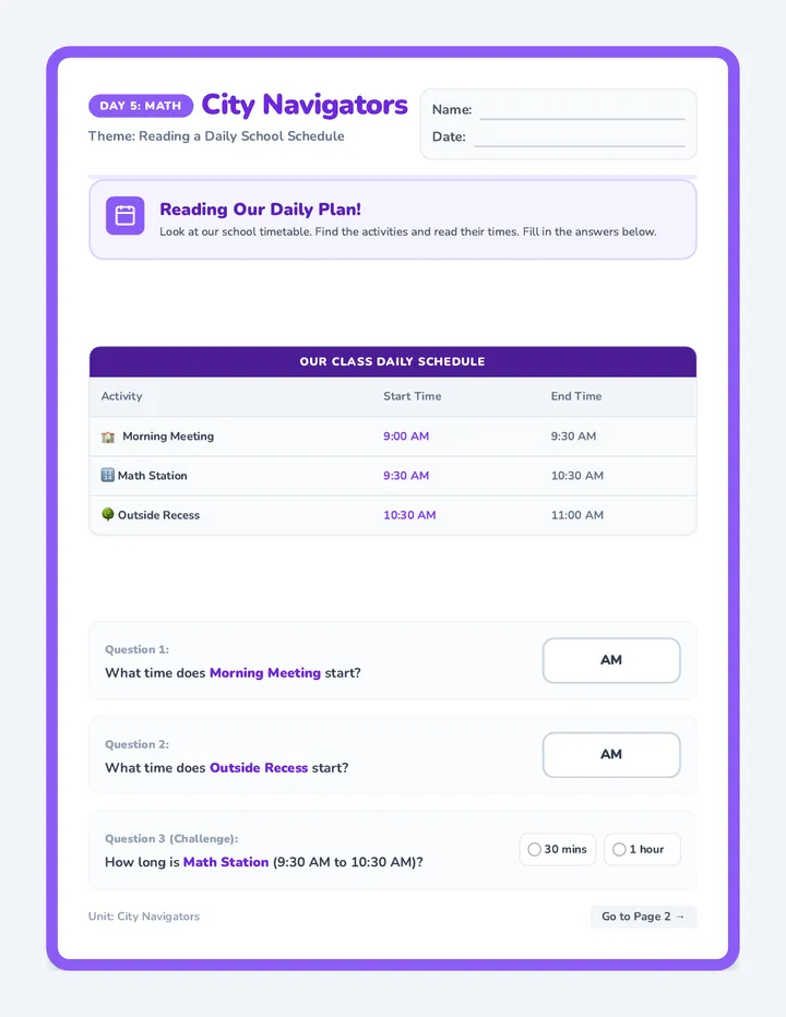 Daily Schedulers Workbook
