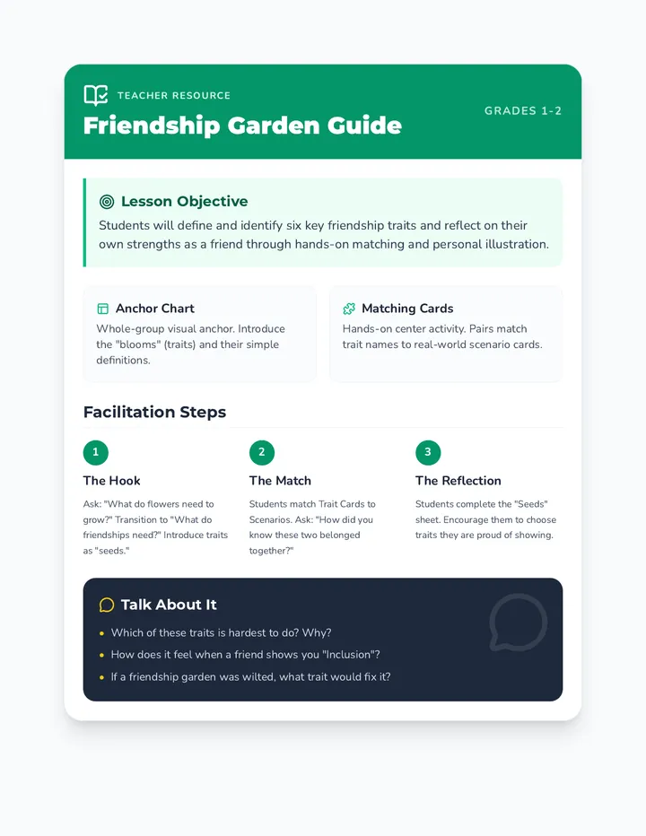 Friendship Garden Facilitator Guide