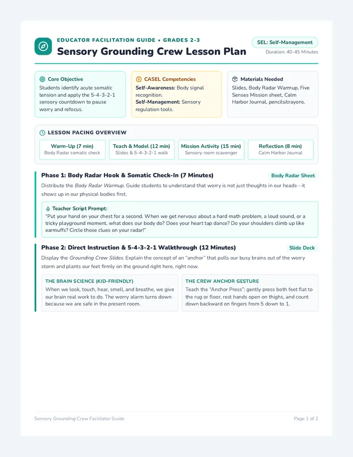 Grounding Crew Lesson Plan